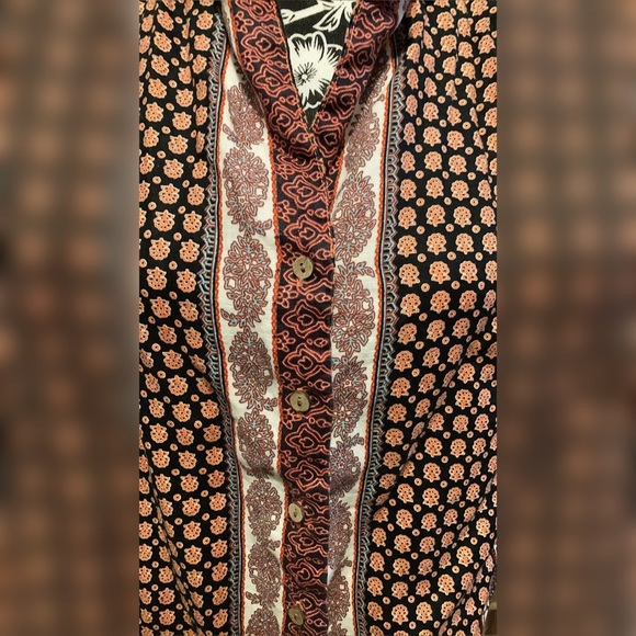 Rachel Zoe Print Tribal Cropper Top - Picture 2 of 6